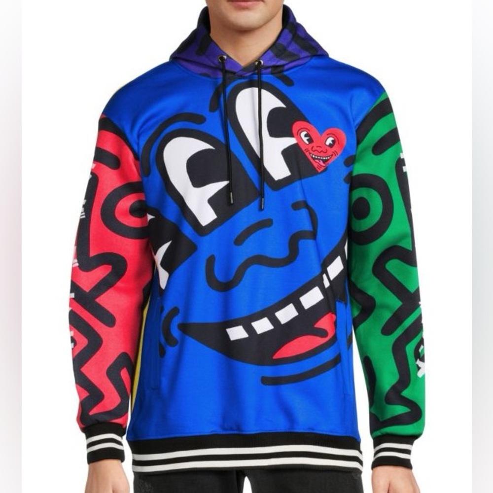 Members Only Haring Graphic Hoodie Size Medium